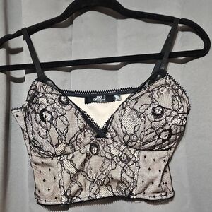 BKE Black Lace Top